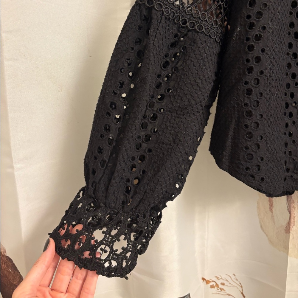 Black Lace Shirt​ - Picture 9 of 9